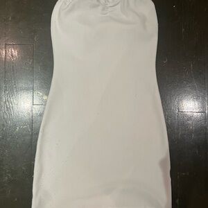 Frankie's Bikinis Strapless White Dress